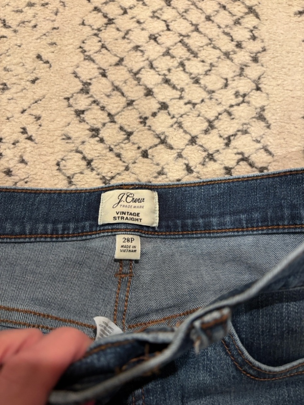 J. Crew straight raw hem high rise jeans - Picture 4 of 9